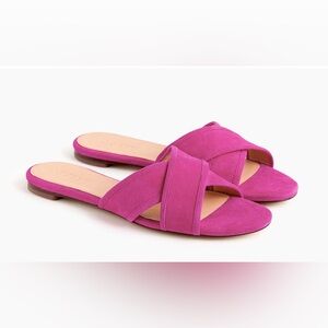 J. Crew Magenta Crisscross Sandals